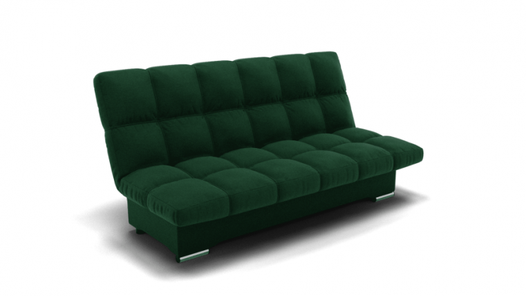 Диван Финка (ЗР) Цвет фасада: Зеленый; Тип: Прямой; Материал фасада: Металл/Велюр_0