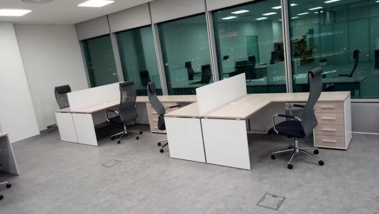 Стол прямой Deka ЛДСП каркас 75.07.16 Дуб Сантана светлый/Белый_10