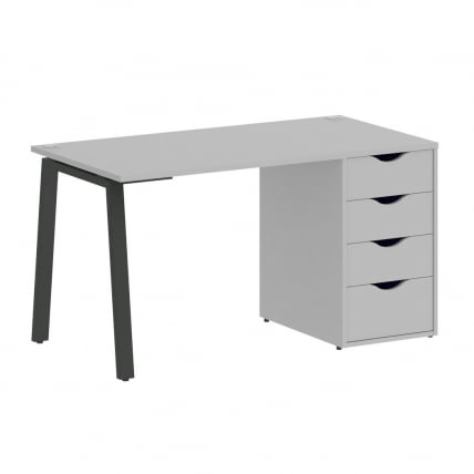 Стол письменный HOME OFFICE VR.SP-3-138.4.A Серый/Антрацит металл_0