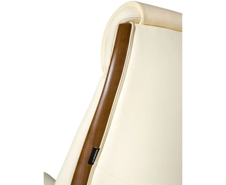 Кресло руководителя Трон кожа Слоновая кость_4