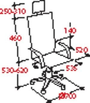 Кресло руководителя EChair-CS-8821E-2 298060 Черное_1