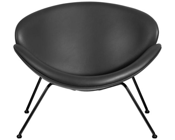 Кресло дизайнерское ДОБРИН ЕМИЛЙ (черный винил ЙП16, черное основания) 2 шт / DOBRIN EMILY YP16,_6