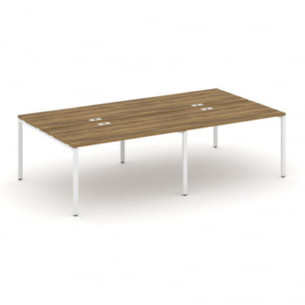 Рабочая станция двухсторонняя на 4 места CONCEPT CN.DRS-007 Сандал Янтарный Белый_0