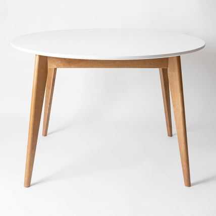 Стол обеденный Орион 100x100 Морилка Дуб натуральный Морилка Орех_0