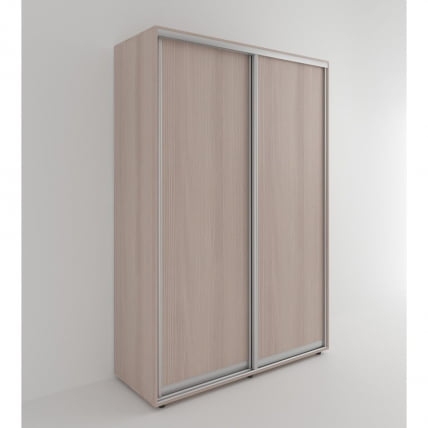 Шкаф-купе 2-х дверный Акцент-Сим Д 1600х600 Ясень шимо светлый_0