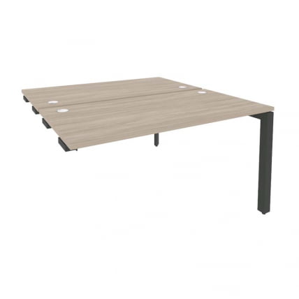 Стол-приставка двойной на П-образном м/к к опорным элем. ONIX O.MP-D.SPR-3.7 Дуб Аттик/Антрацит_0