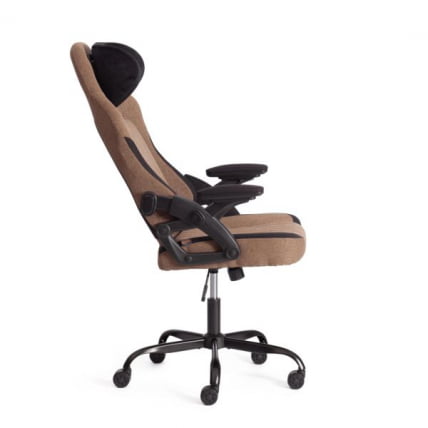 Кресло iWolf ткань, черный/коричневый_3