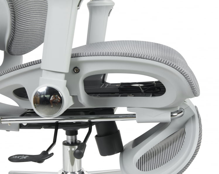 Кресло офисное ТопЧаирс Продигй с оттоманкой серый / TopChairs Prodigy_8