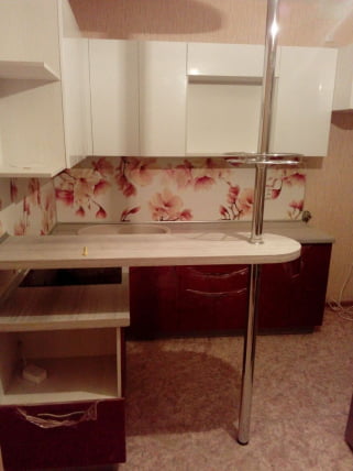 Глянцевый фартук (КОМПОЗИТ) KM 08_2