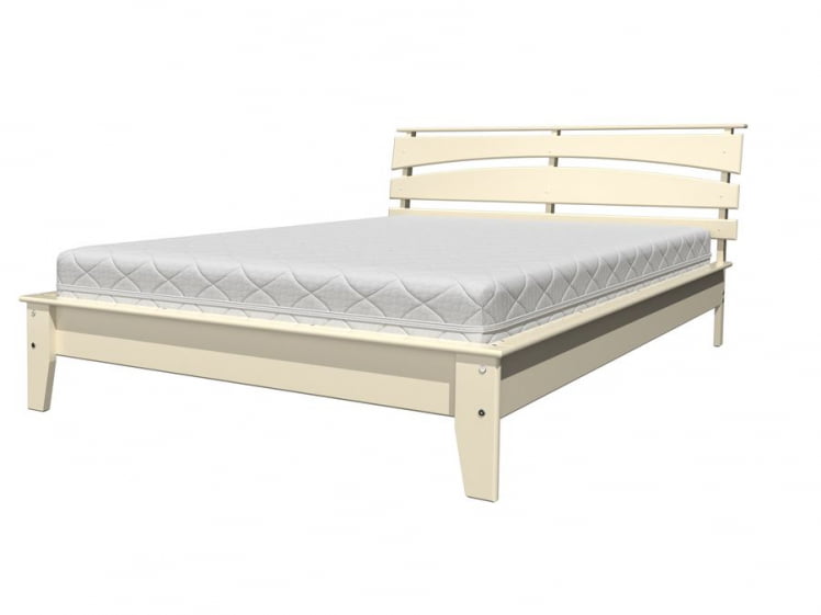 Кровать из массива Камелия-4 200х160 Слоновая кость_0