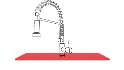 Подставка под кран Kit Kraken WING-GREEK ПодставкаПодКранWING-CREEKRED_0