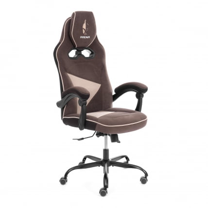 Кресло Арена металБЛ велюр, коричневый/бежевый, 6/7 / Arena metalBL_0