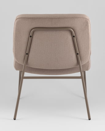 Кресло Эбигейл велюр бежевый, каркас бежево-серый_4