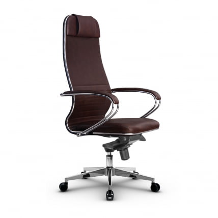 Кресло руководителя Metta L 1m 38K2K Комплект 3 Темно-коричневое_1