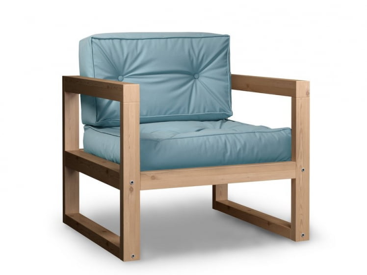 Диван одноместный DEmoku Д-1 бежевый-темный дуб_1