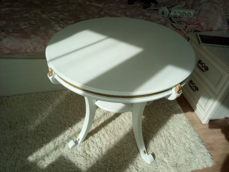 Стол журнальный Глория М (Дуб молочный)_2