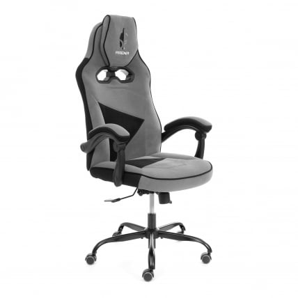 Кресло Арена металБЛ велюр, серый/черный, 29/35 / Arena metalBL_0