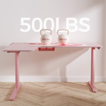 Стол письменный (для компьютера) угловой EUREKA ERK-L60L-PK-V2 (левый), розовый_13