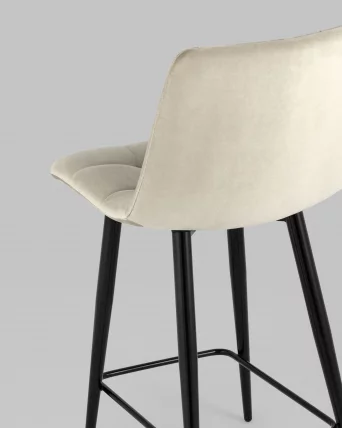 Стул полубарный Джанго велюр Бежевый_6