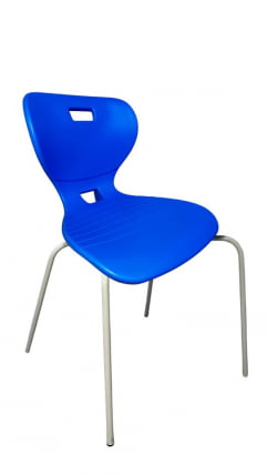 Стул универсального назначения АУРА (рост 6) Синий/Каркас полимерный хром / AURA_1