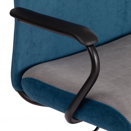 Кресло FLY флок , серый/синий, 29/32_6