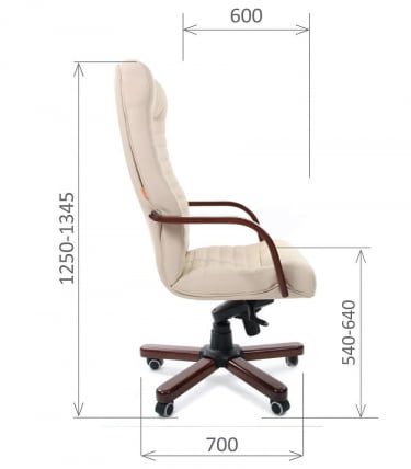 Кресло руководителя CHAIRMAN 480 WD Бежевый_4