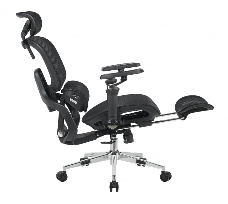 Кресло офисное ТопЧаирс Продигй с оттоманкой черный / TopChairs Prodigy_5