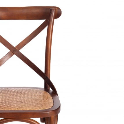 Стул CРОСС (мод.CБ2001) дерево береза, 49.5*53.5*87, Темный Орех (№5) / CROSS (mod.CB2001)_5