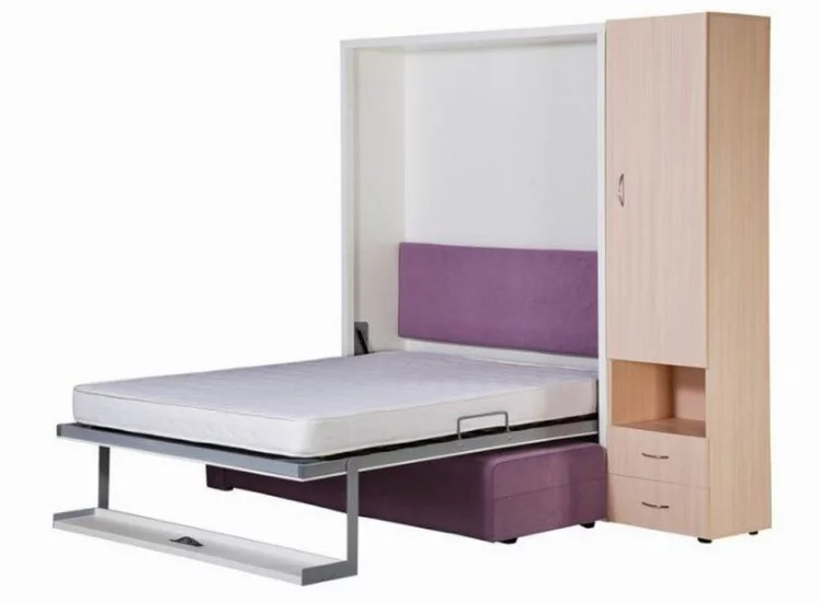 Шкаф-диван-кровать Смарт 1 3-в-1 правый 1600 Венге_2