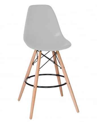 Стул барный ДОБРИН ДСВ БАР Светло-серый ГР-01 / DOBRIN DSW BAR GR-01_0