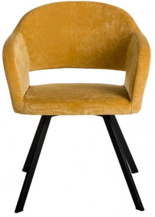 Кресло Oscar Arki микровелюр Желтый_3