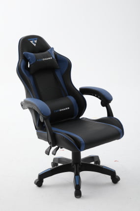 Кресло спортивное TopChairs Shadow черно-синий_3