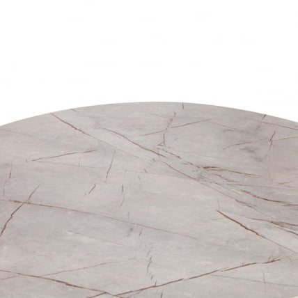 Стол VELETA ЛДСП/HPL/металл, 100 x 100+40 x 75 см, Дуб Порфир/черный_6