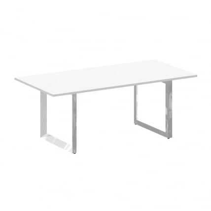 Стол переговорный на О-образном м/к ONIX DIRECT LUX M-O.MO-PRG-19 Белый бриллиант_0