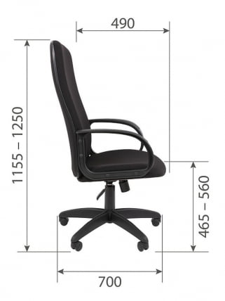 Офисное кресло Chairman 278 Черное_12