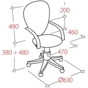 Кресло офисное UP_Prestige Кожзам 81125 Черный_1