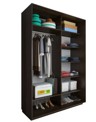 Шкаф-купе 3-х дверный Акцент-Вера КР 2400х600  Ясень шимо светлый_1