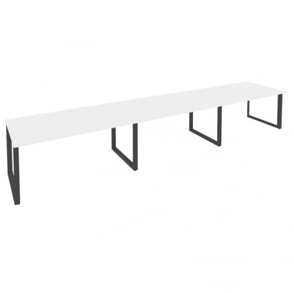 Стол переговорный (3 столешницы) ONIX O.MO-PRG-3.4 Белый Бриллиант/Антрацит_0