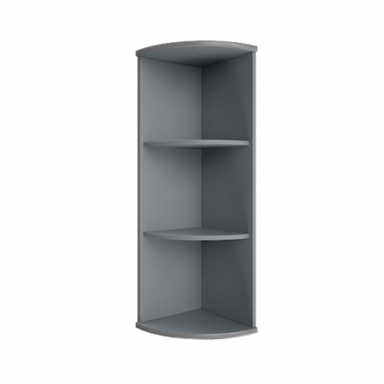 Стеллаж средний угловой Riva А.УС-2 Клен/Металлик_0