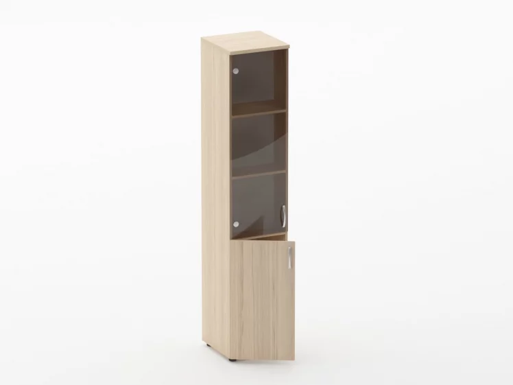 Шкаф высокий со стеклом Glassy 6.19.15Л Туя_1