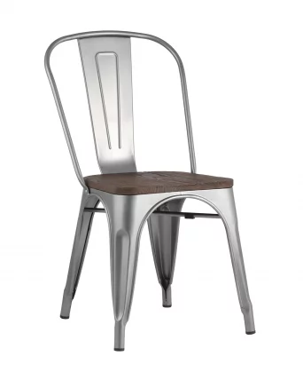 Стул Tolix Wood 850 Серебристый_0