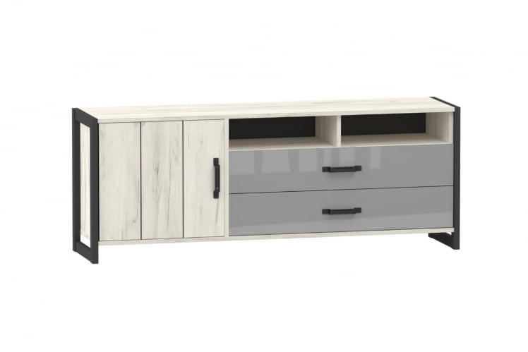 Тумба Техно ЛД.678.020.000 Дуб Крафт белый/Серый шифер_0