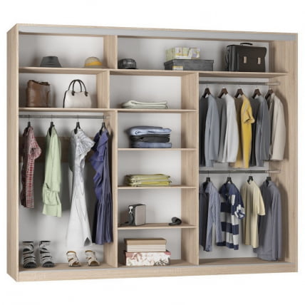 Шкаф-купе B-230х270х60-3(ВД-D9D10D9)_1