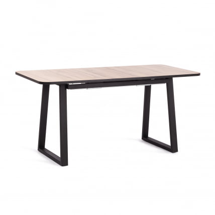 Стол MALTIDO ЛДСП/HPL/металл, 130 х 75+30 х 75 см, Агат серый/черный_3