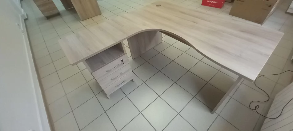 Стол эргономичный левый Альфа 64.22 Дуб Кронберг_4