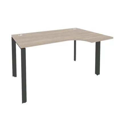 Стол эргономичный правый на П-образном м/к ONIX O.MP-SA-2R Дуб Аттик/Антрацит_0