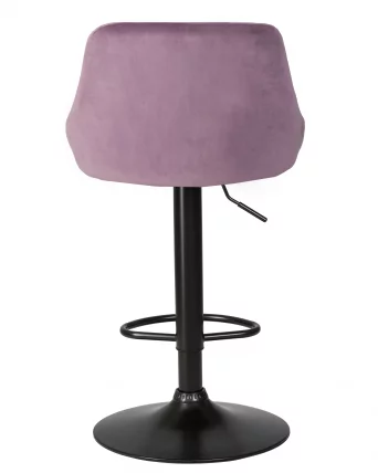 Стул барный DOBRIN LOGAN BLACK Пудрово-сиреневый велюр MJ9-52_4