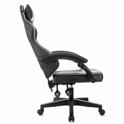 Кресло компьютерное BRABIX Shooter GM-123, 2 подушки, экокожа, черное/белое_5