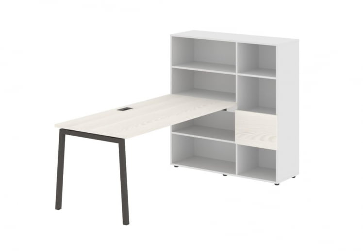 Рабочая станция EDIS ELRST 1217 Ясень Траун Мокко Белый_0