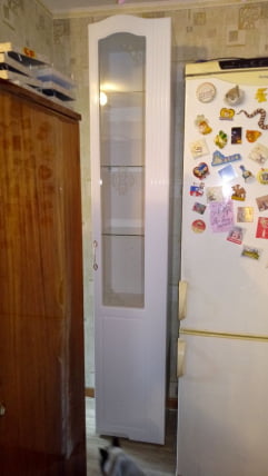 Шкаф-пенал Виктория 32 со стеклом_4